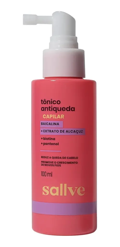 Tônico Antiqueda Capilar Sallve 100ml Reduz Queda De Cabelo